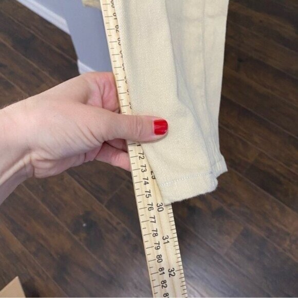 7 For All Mankind Jeans Size 36 x 30 Slimmy Khaki Jean Pants Beige Tan - Picture 6 of 10